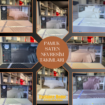 PAMUK SATEN TEK KİŞİLLİK ÇİFT KİŞİLLİK NEVRESİM TAKIMLARI